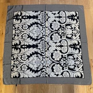 Vintage MOSI Satin Scarf Floral Design